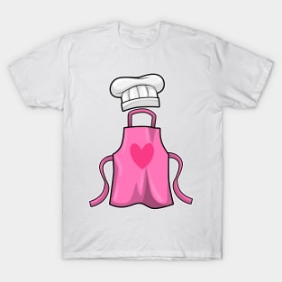 Cooking apron and Cooking hat with Heart T-Shirt